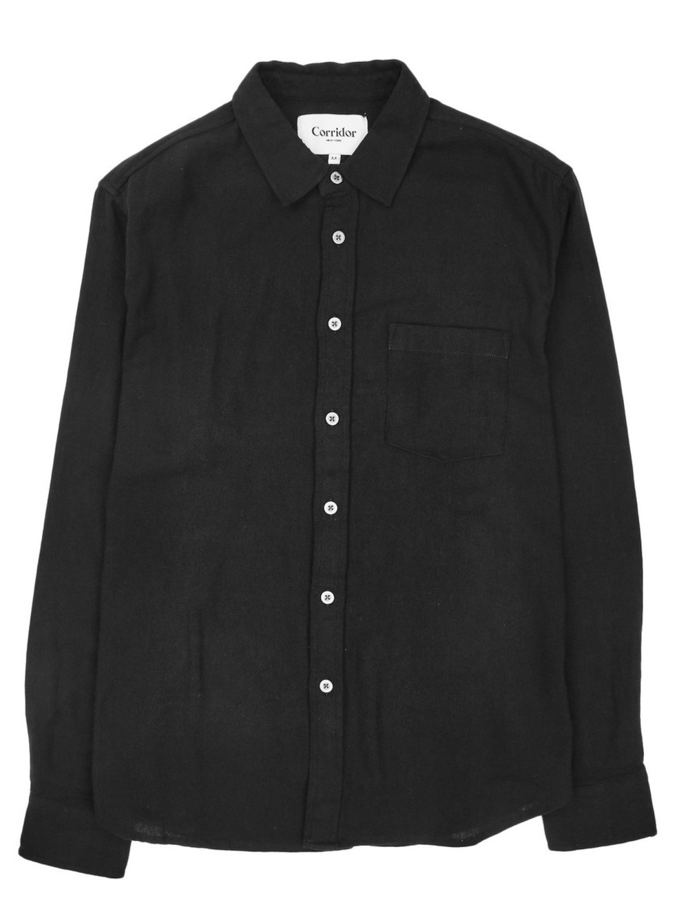 Corridor Organic Slub Twill Black Shirt